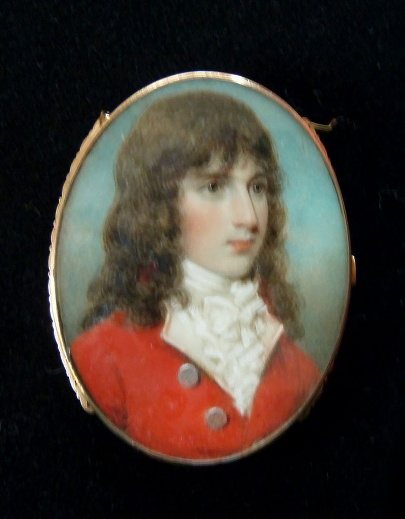  John Bean 1770 - 1810. Captain in the Light Dragoons. Died unmarried at Bangalore, India. A Miniature.

With thanks to Commander Timothy Burne RN. 
Cat1 Families-->Bean / May