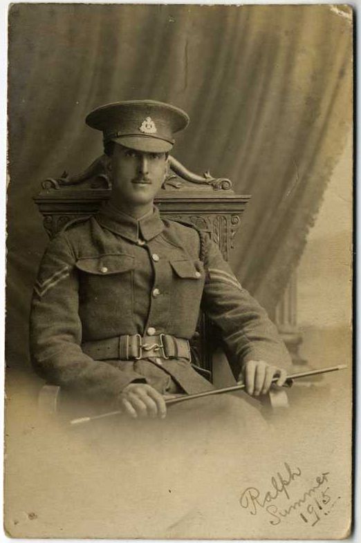  Ralph Edwin Fletcher, Summer 1915. The back of the photograph says Killed in action in France July 1st 1916 - In the great Offensive. Photogrdaph by Whitfield Cosser & Co. Colchester.


Ralph Edwin Fletcher was born c1888. He was a Corporal in the Suffolk Regiment, Service Number 12705. Killed in action 1 July 1916, he is commemorated on Thiepval Memorial. 
Cat1 War-->World War 1