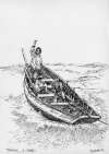 39. ID LC1_THM_SKT_PIC13 Towing a coble. EDITH Filey. Sketch by John Leather.
Cat1 Art-->John Leather