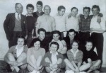 7. ID KBA_PPL_023 Wigborough and Salcott Youth Club. 
Back row L-R 1. Mr Morton, who was a teacher at Birch School, 2., 3. Jim Roots, 4., 5., 6., 7., 8.
Middle row 1., ...
Cat1 Places-->Salcott & Virley