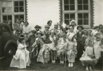 9. ID KBA_PPL_027 Fancy dress outside Salcott old school. Thought to be 1953 Coronation celebrations
Cat1 Places-->Salcott & Virley