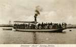  Steamboat ANNIE leaving Maldon. Postcard mailed 24 July 1913, written in Warwick Arms, Maldon. It starts This is the steamboat they shout about. After WW1 she was converted to petrol-paraffin and renamed MALDON ANNIE.  RG11_587