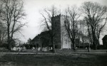  West Mersea Parish Church, early winter 1958, taken from Church Road.  JLJ_WMP_011