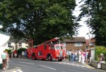  A retired fire engine was the transport for the wedding of Christine Blaver and Gary Mussett at West Mersea Parish Church. People on Mersea still gather outside the church to see a wedding.
 Dennis fire engine, WTW749.  TM1_7810