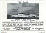 167. ID BF70_001_092_003 Advertisement from Yachting World December 1963 for sale of 138 tons T.S. Diesel Yacht - formerly CALETA. The yacht is still sailing in 2019, named ATLANTIDE.
Cat1 Yachts and yachting-->Motor Cat3 [Not Set]