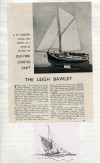 715. ID BF33_001_023_001 The Leigh Bawley by L.H. Foster. 
Describes a model of the OLIVE MIRIAM LO3. The bawley was built by Cann of Harwich in 1907.
Page 1 of article ...
Cat1 Smacks and Bawleys