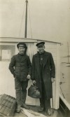 218. ID PBIB_NAV_235 Walter 'Navvy' on the right, with a stick, following his gun accident in Holland. Early 1920s ?
There is an explanation of the accident and more of the ...
Cat1 Families-->Mussett Cat2 People-->Fishermen and Seamen