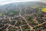 Queens Corner in the centre, with Firs Road, Upland Road and then East Road running top to bottom.
 Part of a collection of aerial views of Mersea taken by Stacey Belbin. If you are interested in purchasing any of these photographs, please contact Stacey at ladygraceboat.trips @ gmail.com  SBB_3781
