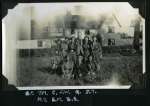  Girl Guides - 1936 Camp. Hunts Grange Farm.
 G.F., P.M., C. J.W., Q., J.T.
 M.T., S.M., B.S.  GG01_025_001