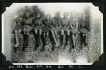  Girl Guides - 1936 Camp.
 J.T., M.T., B.S., S.M., P.M., G.F., Q., C.  GG01_025_005