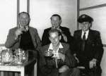 11. ID FL03_027_002 Photo taken in back room of British Legion Club about 1952.
Reg Jay, Maurice Jay, Sid Milgate, Jimmy Simmonds.
Jimmy Simmonds wearing American Air ...
Cat1 Mersea-->Pubs