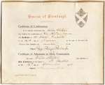 22. ID IA01_693 Diocese of Edinburgh. Certificate of Confirmation for Hilda Stoker.
Prepared for Confirmation by Revd. A.C. Buchanan and Confirmed at St Mark's, ...
Cat1 Museum-->Papers-->Other