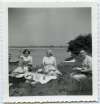 22. ID DB17_045 Picnic on Ray Island. Eileen Brown, Hilda Brown
Cat1 Families-->Stoker / Brown Cat2 Mersea-->Creeks, fleets, channels, saltings