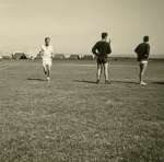  International Youth Camp. Sports Day 1966. Gerry Keyes - Staff - in white.  YC01_235