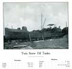  Twin Screw Oil Tanker. Loose page from back of Otto Andersen catalogue. Probably should be part of Section 8.  BOXD1_002_075