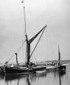  Sailing barge JOY at Saltcote Wharf on the Blackwater, after conversion to a yacht.  RG25_483