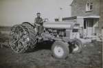 166. ID RTC_159 Bernie Ratcliffe. Ford tractor KOO468C. Farming at New Hall Farm, Little Wigborough.
Cat1 Places-->Wigborough Cat2 Farming