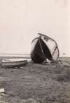  Houseboat DOLPHIN at West Mersea after the 1953 Flood. Ex RNLI Self Righting lifeboat.  IA02_055