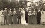 21. ID RUD_FAM_181 Wedding of Harold Rudlin to Mary Mills
L-R 1. Mrs G. Rudlin, 2. Mr George Rudlin, 3. Joyce Mann, 4. Elizabeth Mills, 5. Harold Rudlin, 6. Mary Rudlin, 7. ...
Cat1 Families-->Rudlin