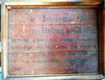  Great Wigborough Parish Church - board in the church.
</p><p>
The Incorporated Society
 for Building and Churches
 GRANTED £18 AD 1883 TOWARDS
 RESEATING AND RESTORING THE CHURCH
 ALL THE SEATS ARE FOR THE FREE USE
 OF THE PARISHIONERS ACCORDING TO
 LAW
</p><p>The board is in storage - it has been used in the past as a notice board.  GWG_CHC_051