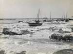 144. ID UPA_009_001 Icy creeks at West Mersea. There are two Packing Sheds, so the picture is before 1953. 
  The nearest boat is probably CK91 JACK owned by J.C. Mussett. ...
Cat1 Mersea-->Creeks, fleets, channels, saltings Cat2 Weather