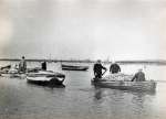  River Colne down to the Sea by Douglas Went. Photograph 46.
 Skiffs loaded with oysters.  DW18_079