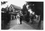 311. ID HAY_THM_024 Wedding - Betty Hewes and Chum Hewes going into West Mersea Church.
Elizabeth Lilian Hewes and Thomas Gerald Pullen married West Mersea Parish Church.
Cat1 Families-->Hewes Cat2 Families-->Pullen